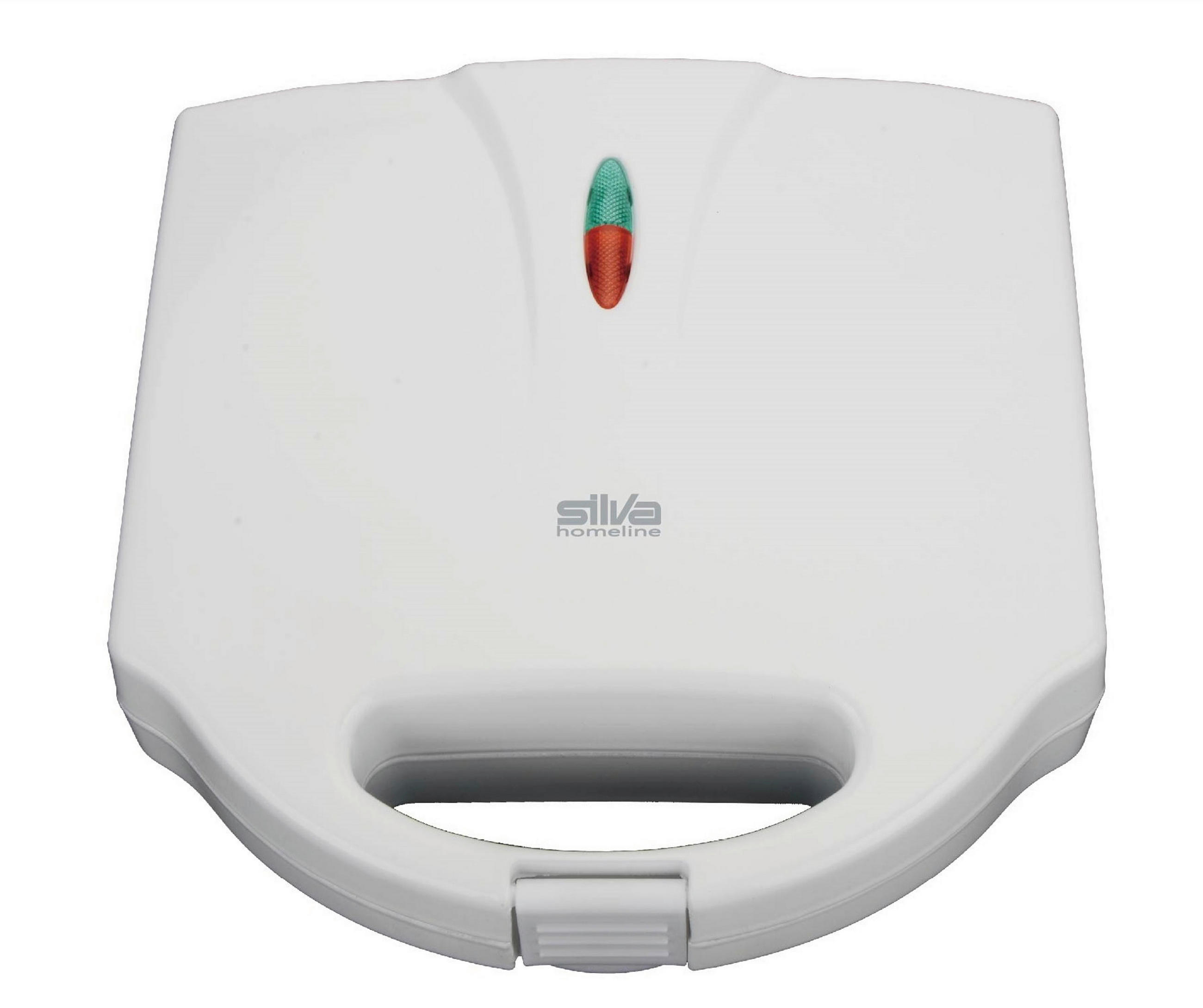 SANDWICHTOASTER  - Weiß, Basics, Metall (21,7/22/10cm) - Silva Homeline