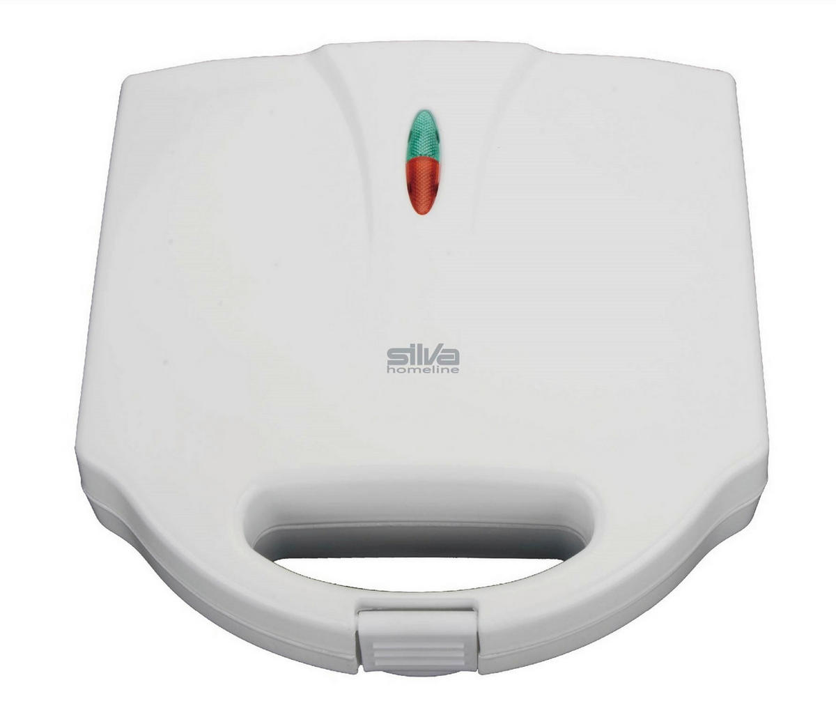 SANDWICHTOASTER  - Weiß, Basics, Metall (21,7/22/10cm) - Silva Homeline