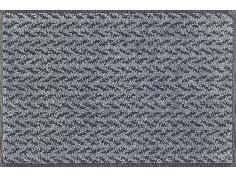 FUßMATTE  40/60 cm  Anthrazit, Blaugrau  - Anthrazit/Blaugrau, Design, Kunststoff/Textil (40/60cm) - wash+dry