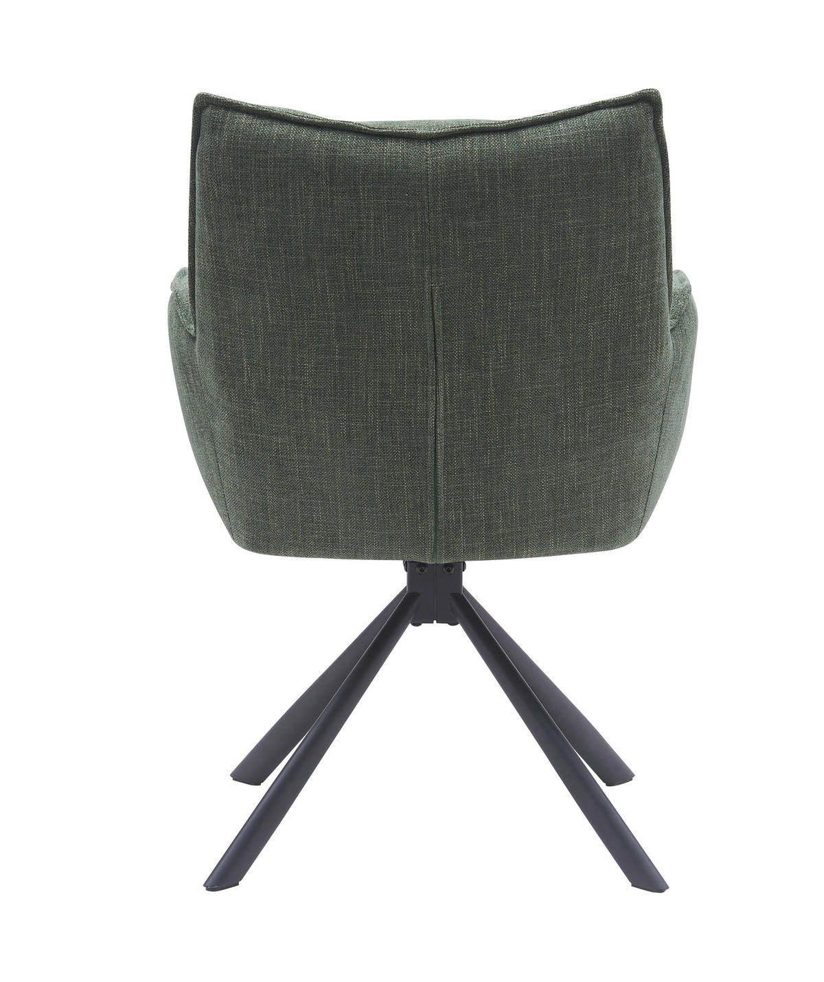 ARMLEHNSTUHL-SET 2 Stück  in Chenille  - Waldgrün/Schwarz, MODERN, Textil/Metall (59/86/65cm) - Livetastic