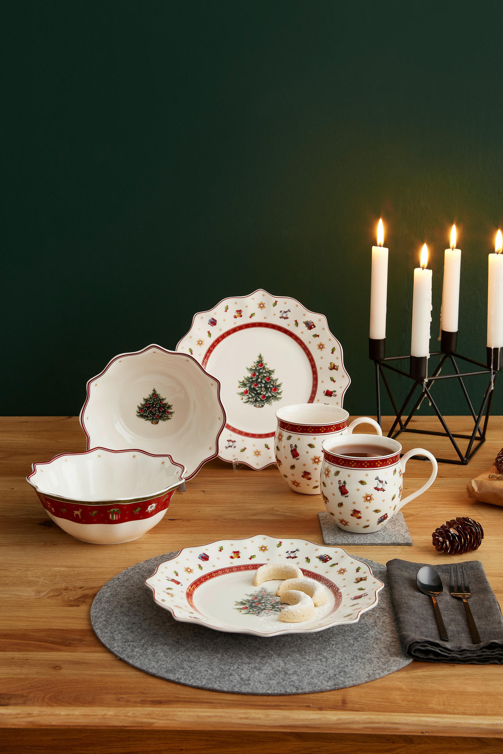 FRÜHSTÜCKSSET Multicolor, Rot, Weiß Toy´s Delight - Rot/Multicolor, Design, Keramik (36/25/14cm) - Villeroy & Boch
