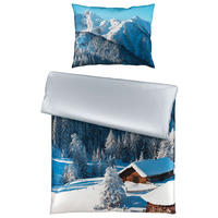 POSTELJINA SNOW 140/200 cm saten višebojna  - višebojna, Konvencionalno, tekstil (140/200cm) - Esposa