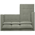 ECKSOFA  in Chenille Mintgrün  222/279 cm  - Schwarz/Mintgrün, KONVENTIONELL, Kunststoff/Textil (222/279cm) - Hom`in