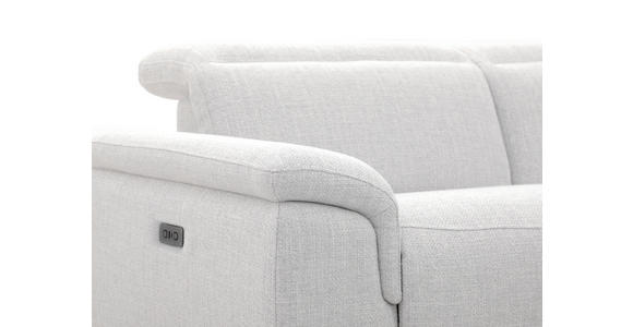 ECKSOFA  in Leinenoptik Hellgrau, Grauweiß  270/171 cm  - Schwarzchrom/Hellgrau, Design, Holz/Kunststoff (270/171cm) - Xora