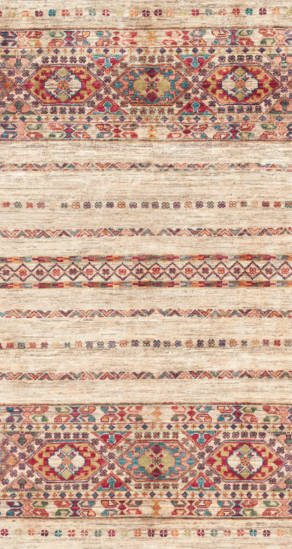 VINTAGE-TEPPICH Cortea Araqan 80/150 cm  in Terracotta, Graublau, Elfenbein  - Elfenbein/Graublau, LIFESTYLE, Kunststoff/Textil (80/150cm) - Lindorug