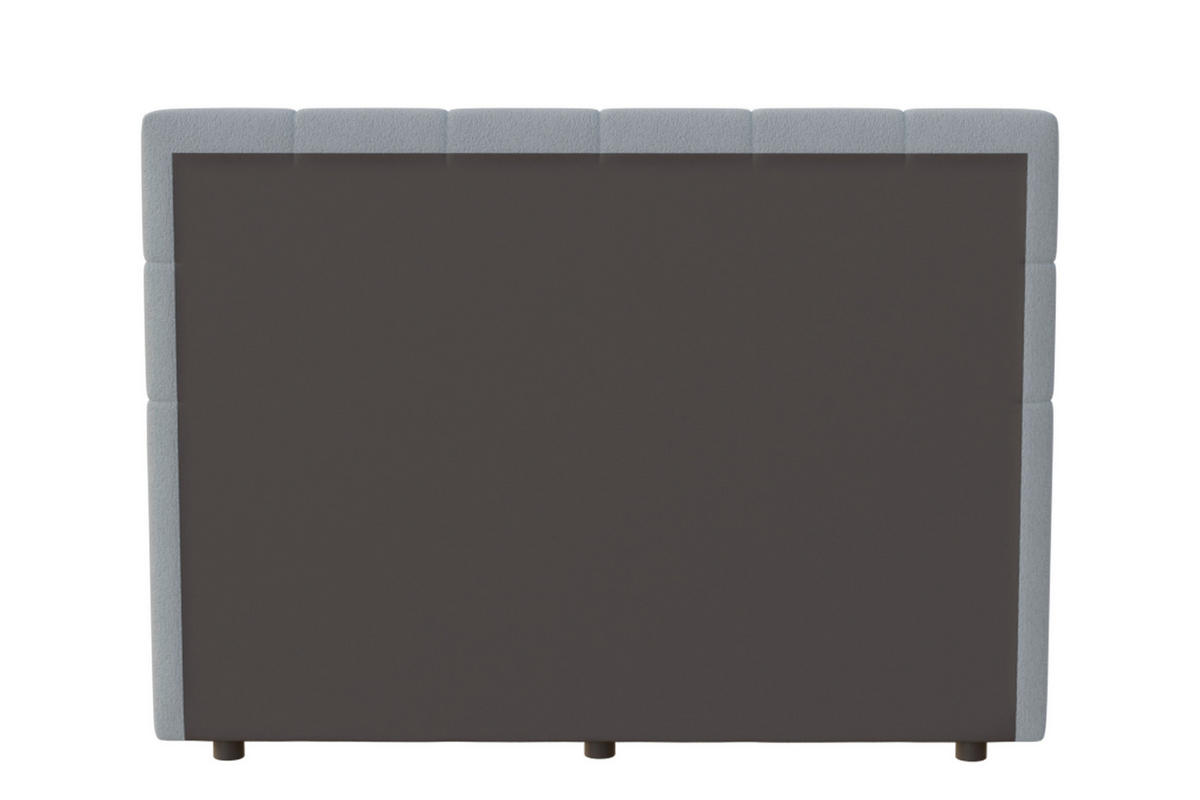 POLSTERBETT 140/200 cm  in Silberfarben  - Silberfarben/Schwarz, MODERN, Holz/Textil (140/200cm) - MID.YOU