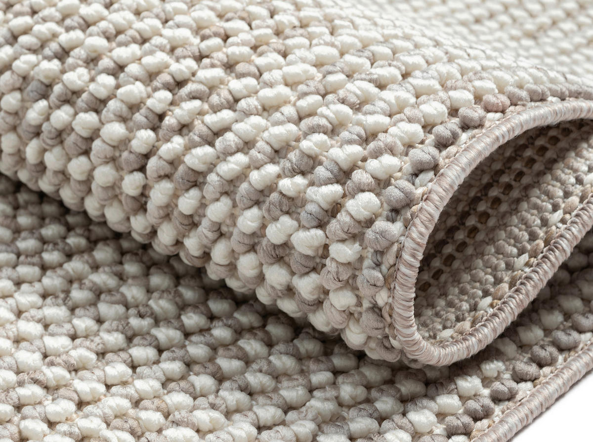 FLACHWEBETEPPICH 200/290 cm Ava  - Hellgrau/Weiß, Basics, Textil (200/290cm)