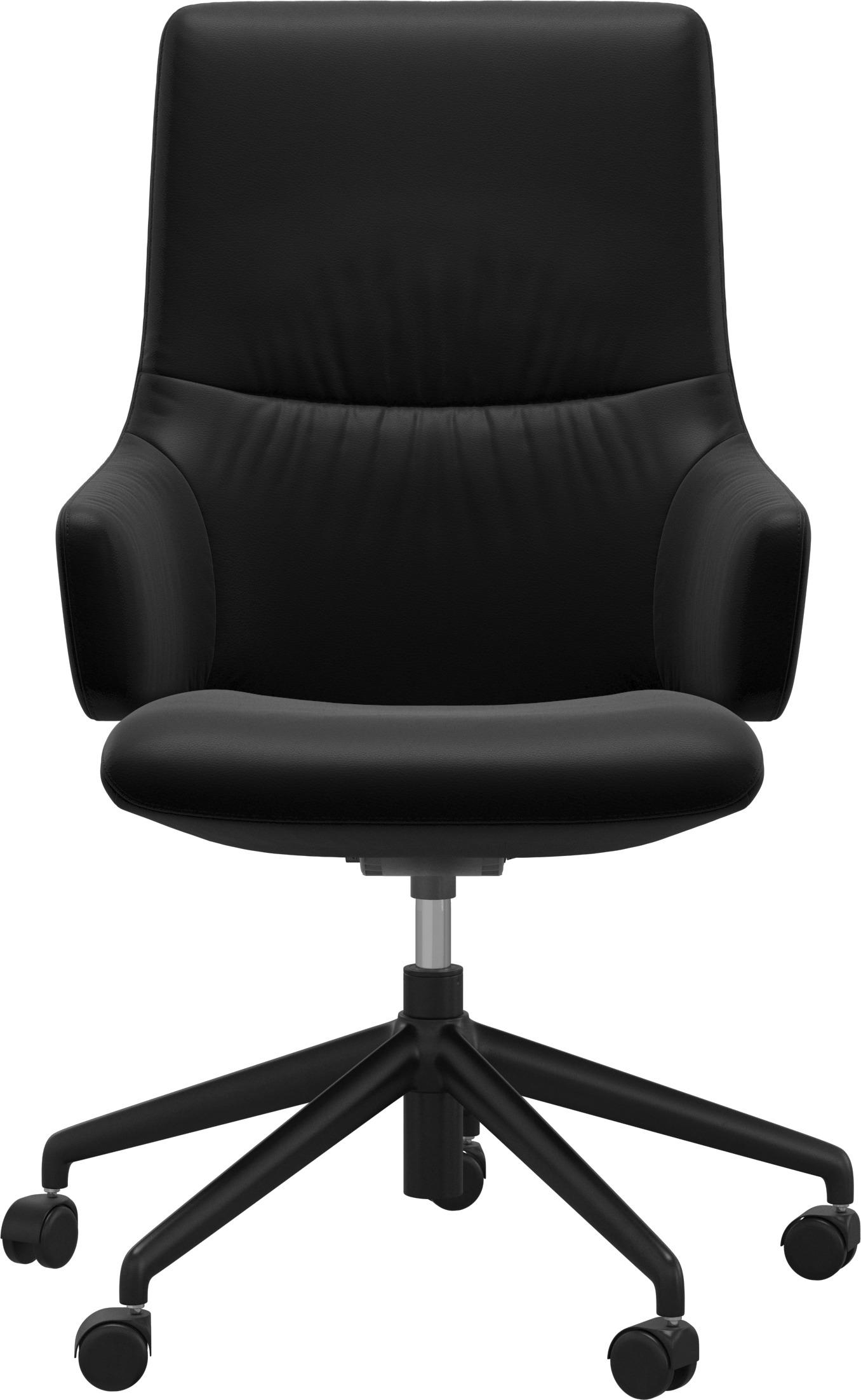 DREHSTUHL Schwarz - Schwarz, Design, Leder/Kunststoff (72/100/72cm) - Stressless