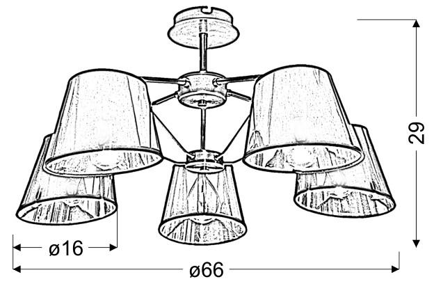 PENDELLAMPA Cortez 66/66/29 cm  - bronsfärgad/svart, Klassisk, metall (66/66/29cm)