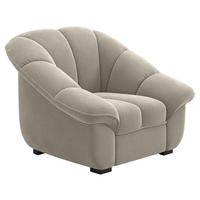 SESSEL in Chenille Graubraun  - Graubraun/Schwarz, KONVENTIONELL, Kunststoff/Textil (110/88/104cm) - Welnova
