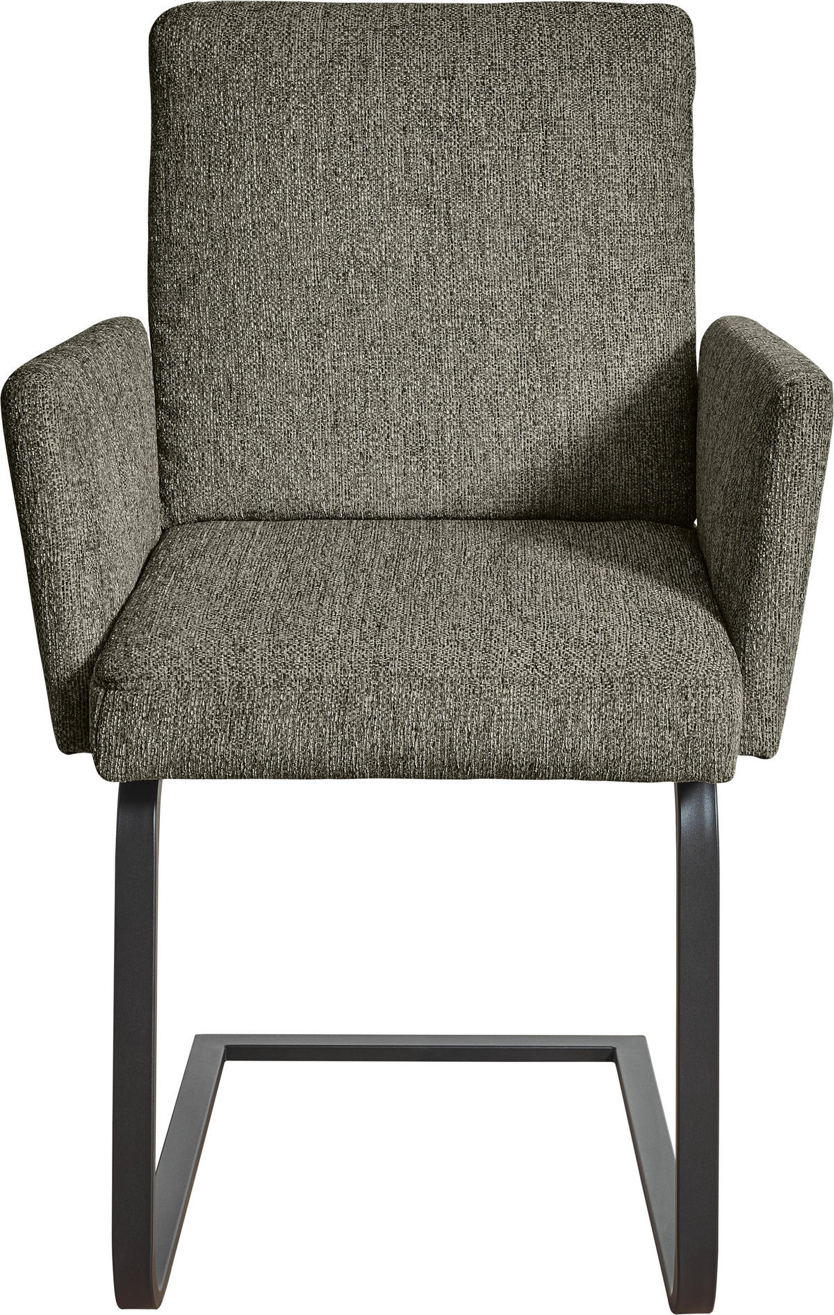 ARMLEHNSTUHL  in Stahl Chenille  - Beige/Schwarz, Design, Textil/Metall (56/92/60cm) - Dieter Knoll