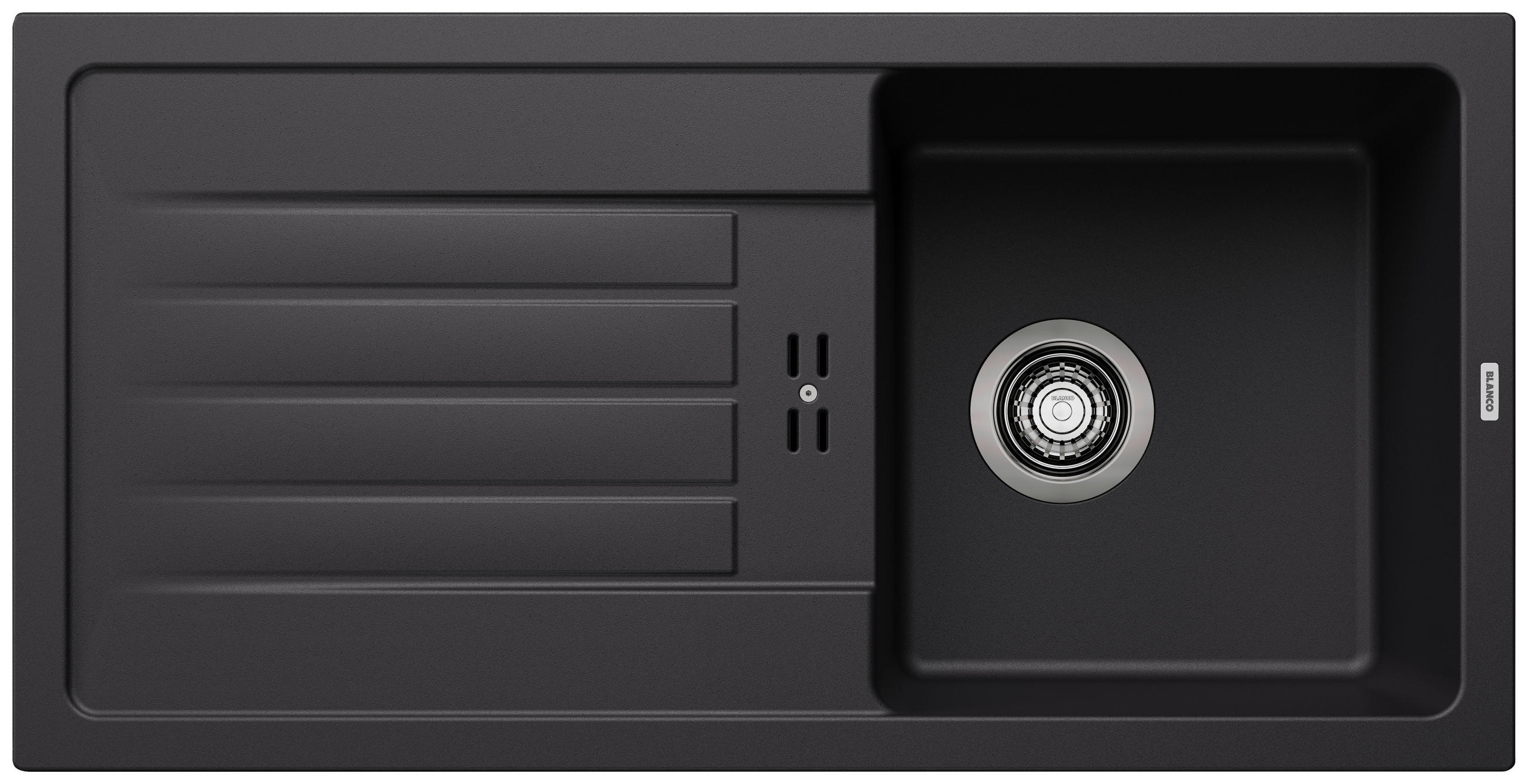 SPÜLE 526081  - Schwarz, Basics, Stein (86/18/43,5cm) - Blanco