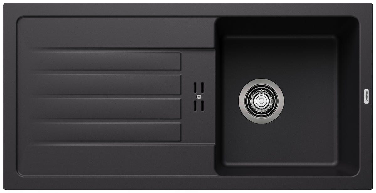 SPÜLE 526081  - Schwarz, Basics, Stein (86/18/43,5cm) - Blanco