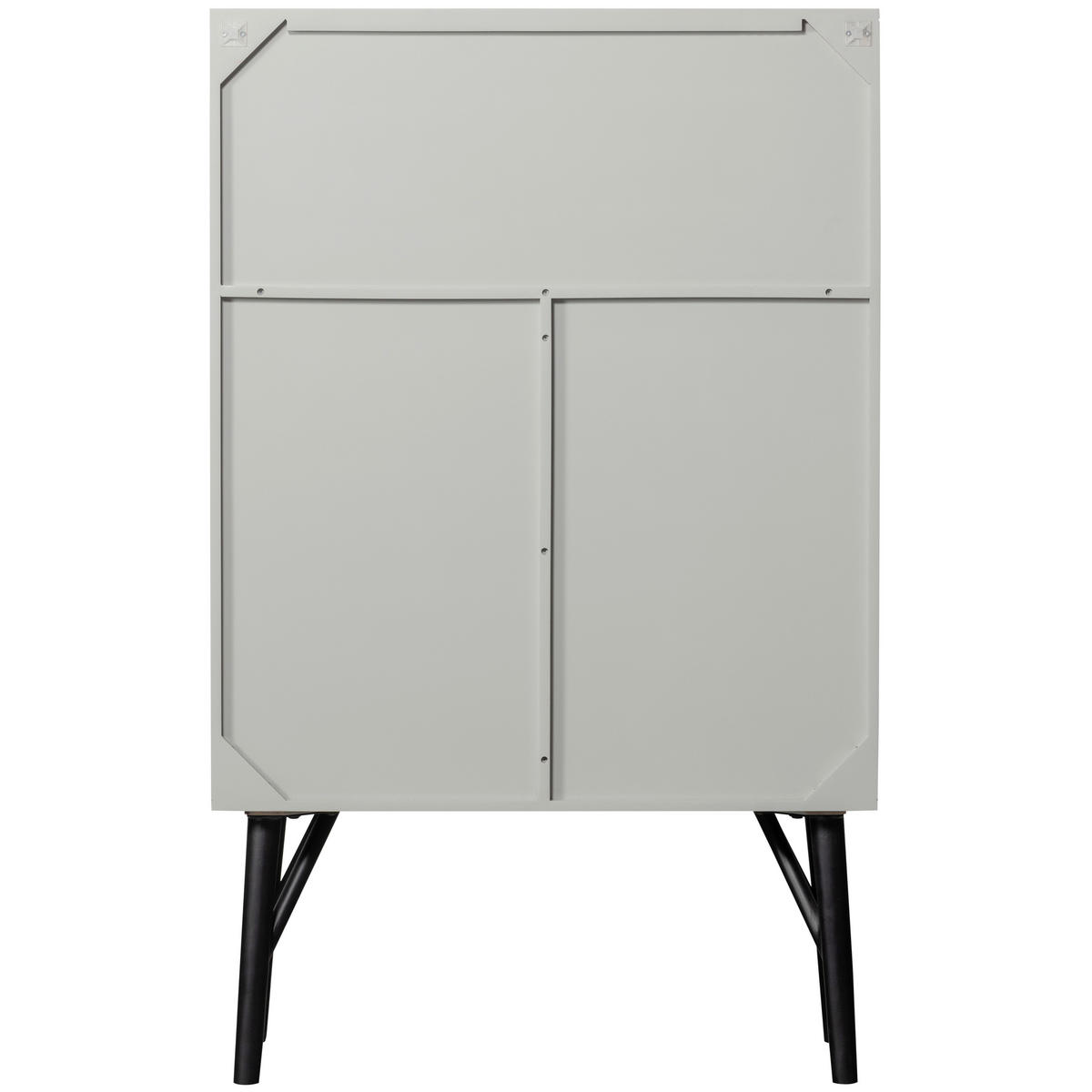 BAR in Grau  - Schwarz/Grau, Design, Holz/Metall (90/146/46cm) - Livetastic
