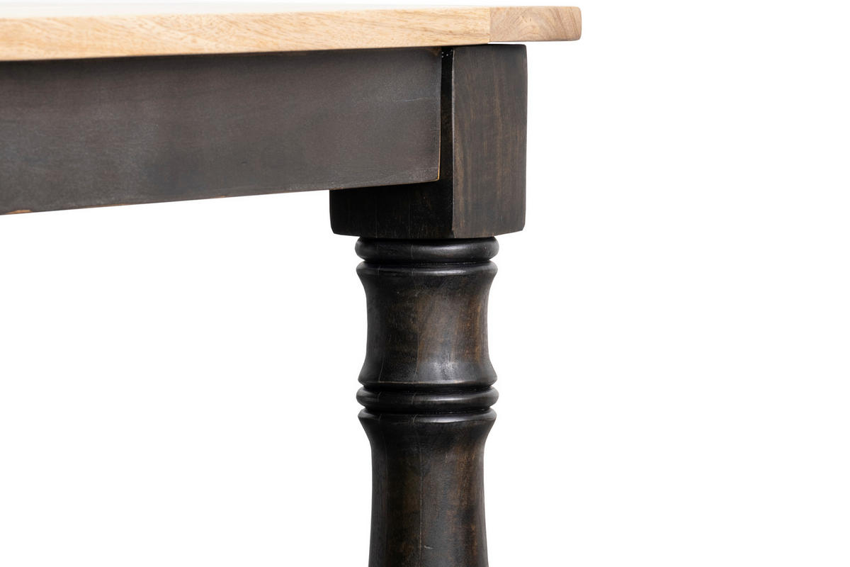 STOL ZA BLAGOVAONICU  prirodne boje  drvo      - prirodne boje/crna, Moderno, drvo (200/78/100cm)
