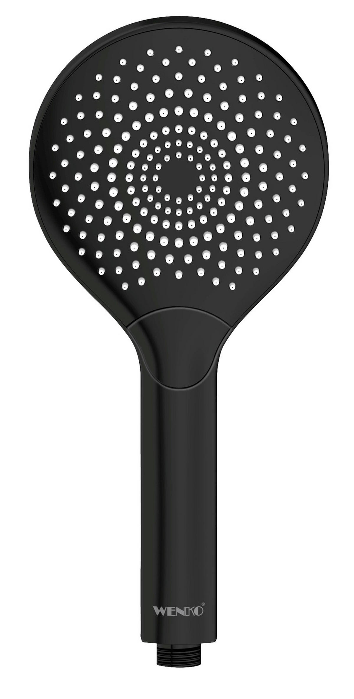 SPRCHOVÁ HLAVICA BEZ HADICE   - čierna, Basics, plast (12cm) - Wenko