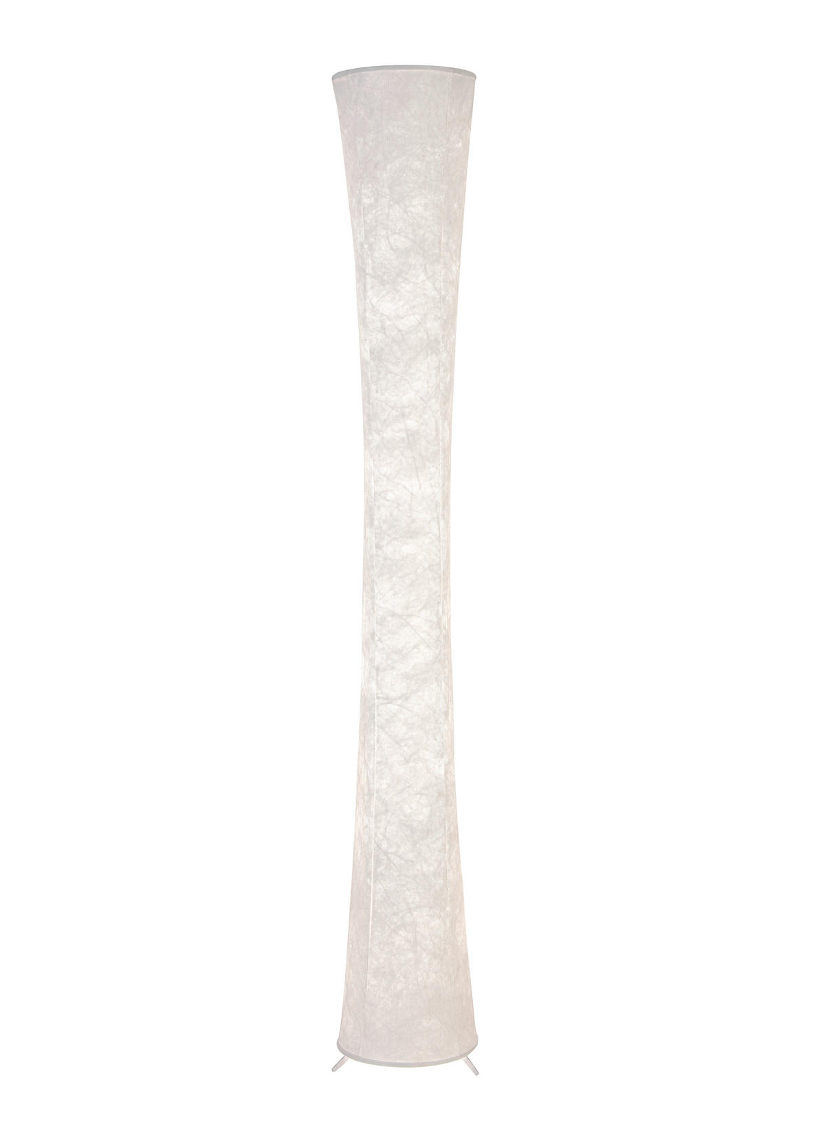 STOJACIA LED LAMPA, 23/158 cm  - biela, Basics, kov/textil (23/158cm) - Novel