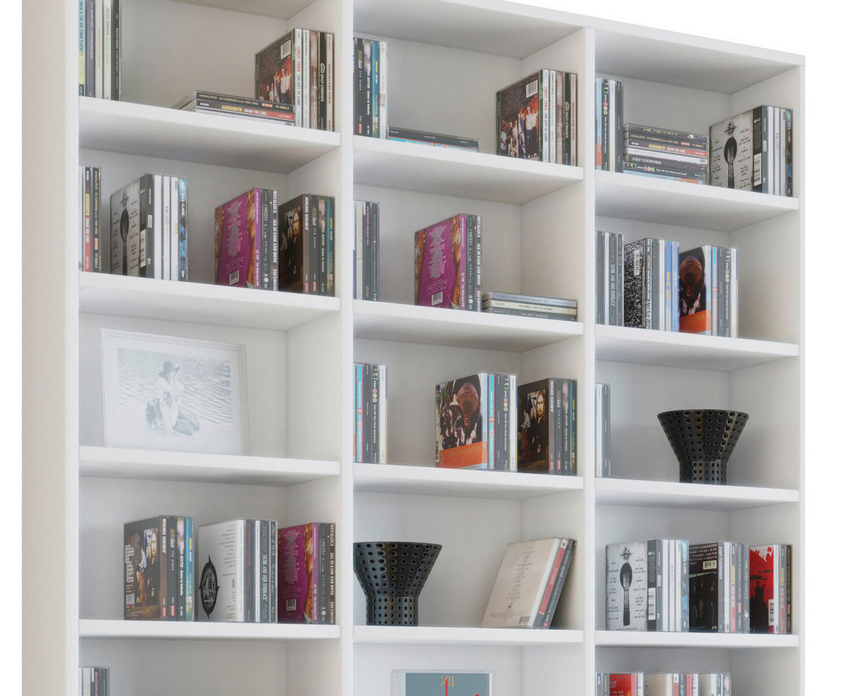 STANDREGAL  102/183/18 (23) cm Weiß  - Weiß, KONVENTIONELL, Holzwerkstoff (102/183/18 (23)cm) - MID.YOU