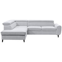 SEDEŽNA GARNITURA, siva  - siva/črna, Moderno, tekstil/les (200/250cm) - Hom`in