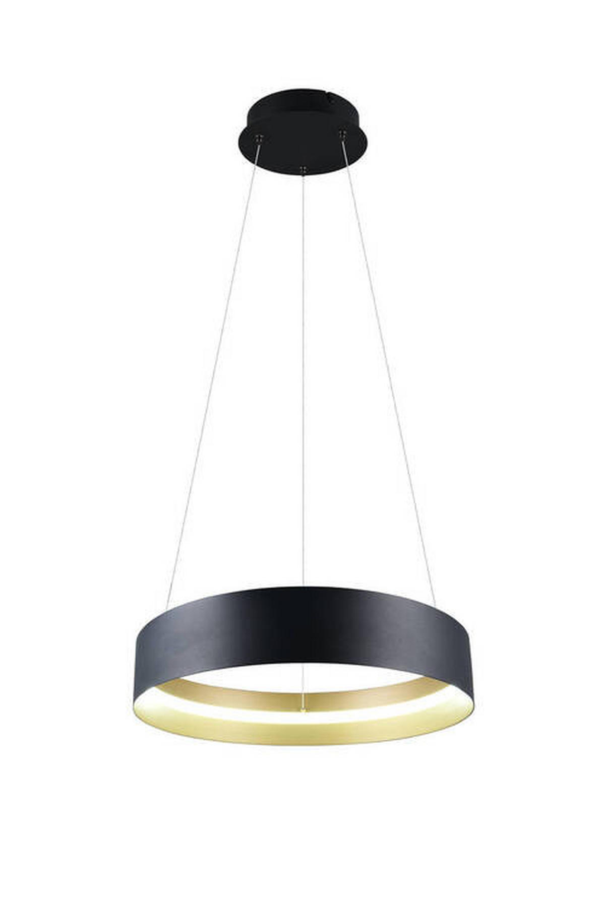 ZÁVĚSNÉ LED SVÍTIDLO, 50/150 cm  - černá/barvy zlata, Design, kov (50/150cm) - Musterring