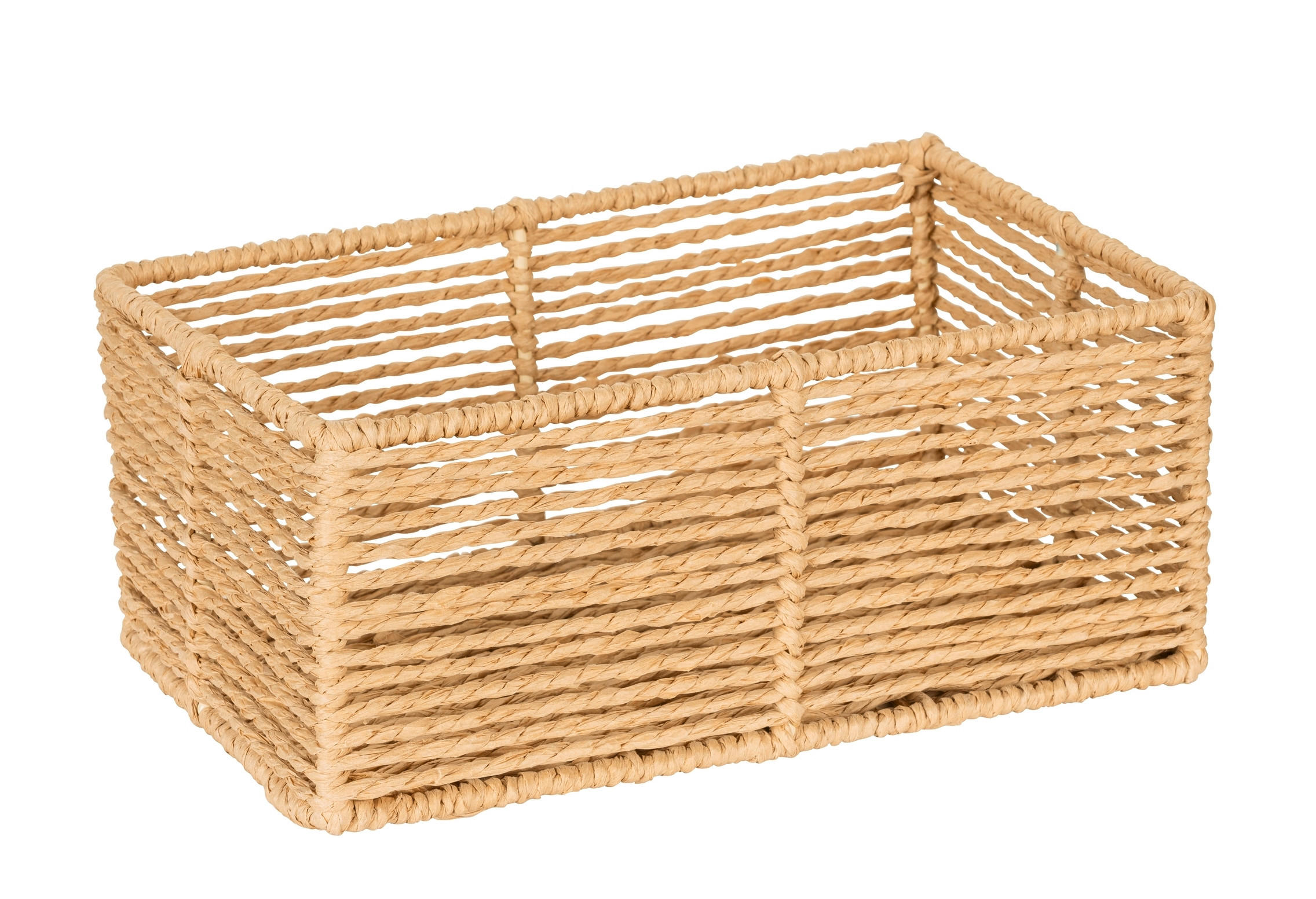 AUFBEWAHRUNGSKÖRBCHEN  - Beige, Basics, Naturmaterialien (24,5/10/15cm) - Wenko