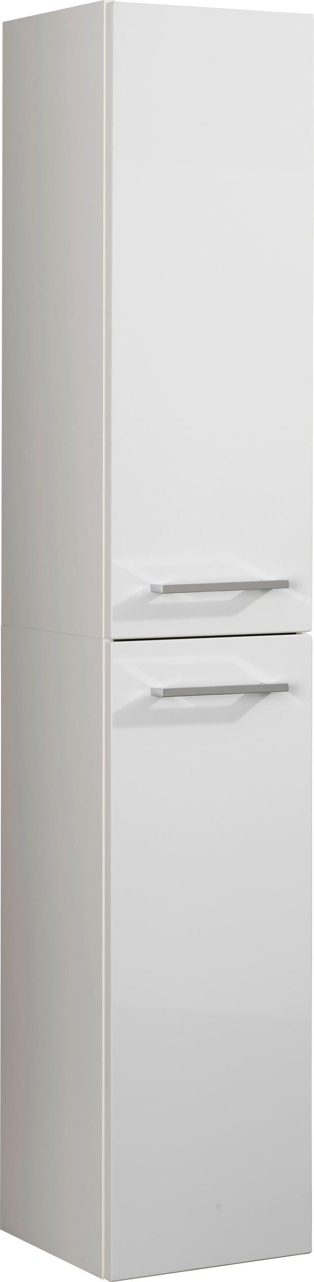 HOCHSCHRANK 30/159/32 cm - Chromfarben/Weiß, MODERN, Glas/Holzwerkstoff (30/159/32cm) - Voleo