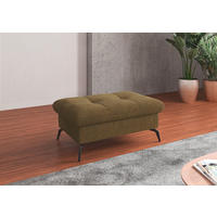 HOCKER in Textil Olivgrün  - Schwarz/Olivgrün, Konventionell, Textil/Metall (102/47/69cm) - Sit & More
