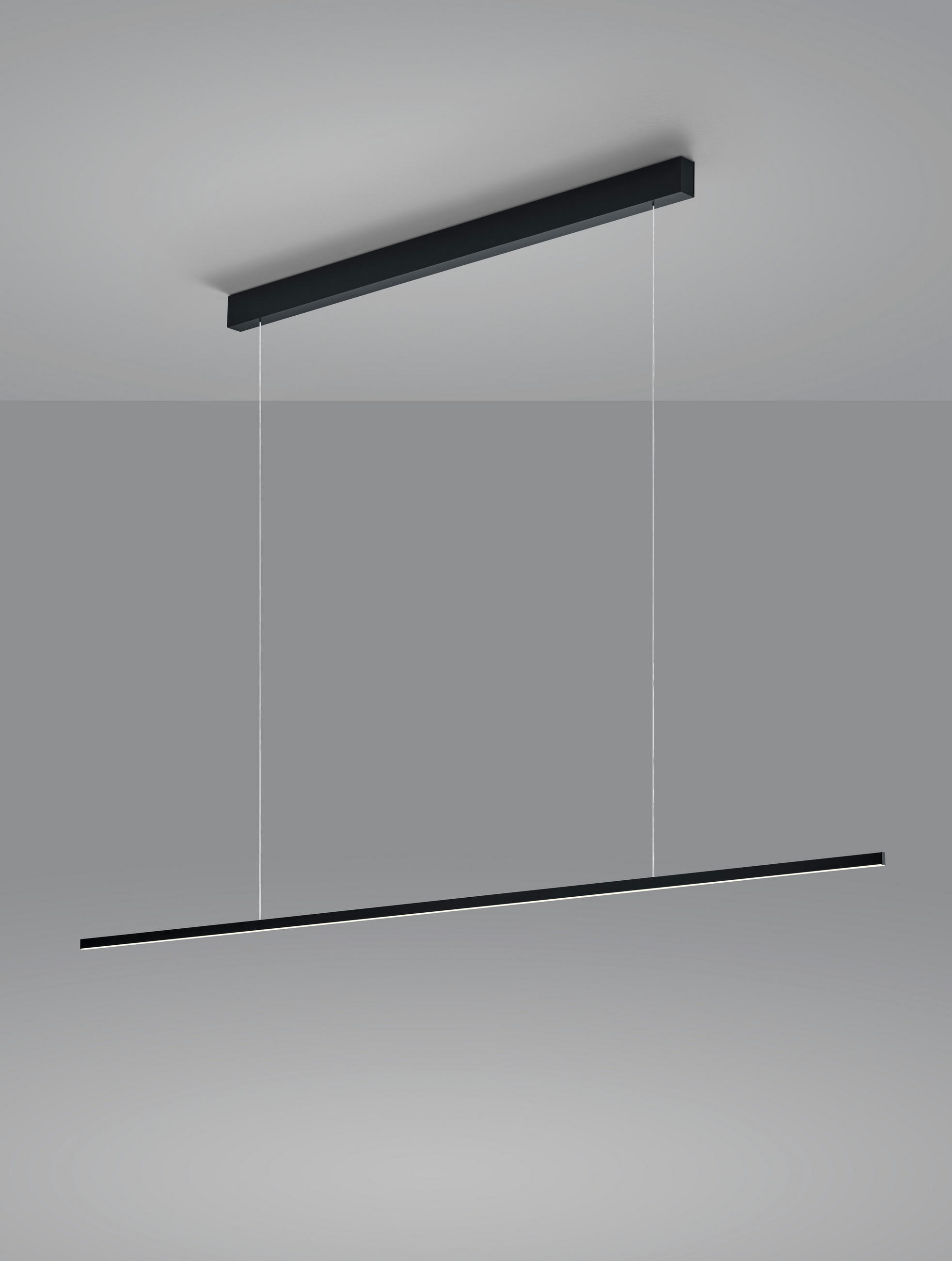 LED-HÄNGELEUCHTE 151/3/200 cm    - Schwarz, Design, Metall (151/3/200cm) - Helestra