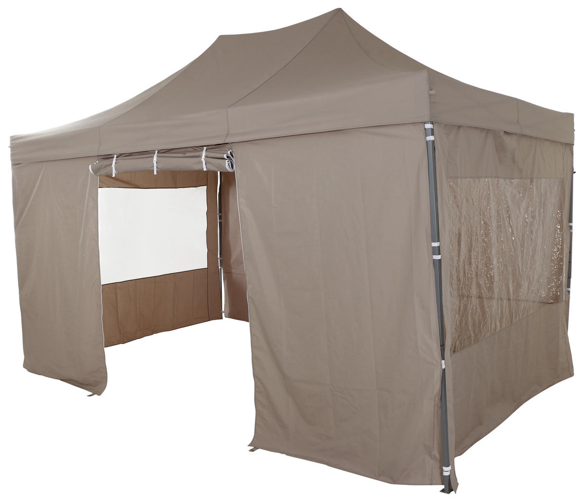 PAVILLON 450/330/300 cm   - Taupe, KONVENTIONELL, Textil/Metall (450/330/300cm) - Siena Garden