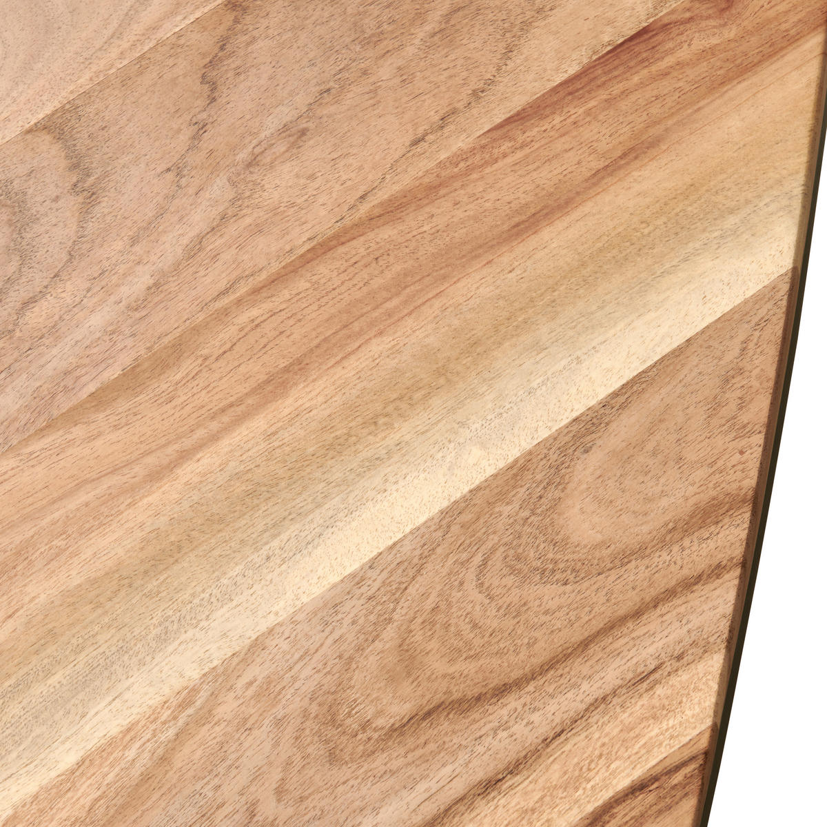 ESSTISCH in Holz, Metall  - Schwarz/Akaziefarben, MODERN, Holz/Metall (200/76/100cm) - Livetastic