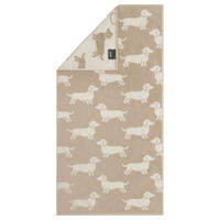 DUSCHTUCH We love dogs 80/150 cm  - Beige/Naturfarben, Basics, Textil (80/150cm) - Cawoe