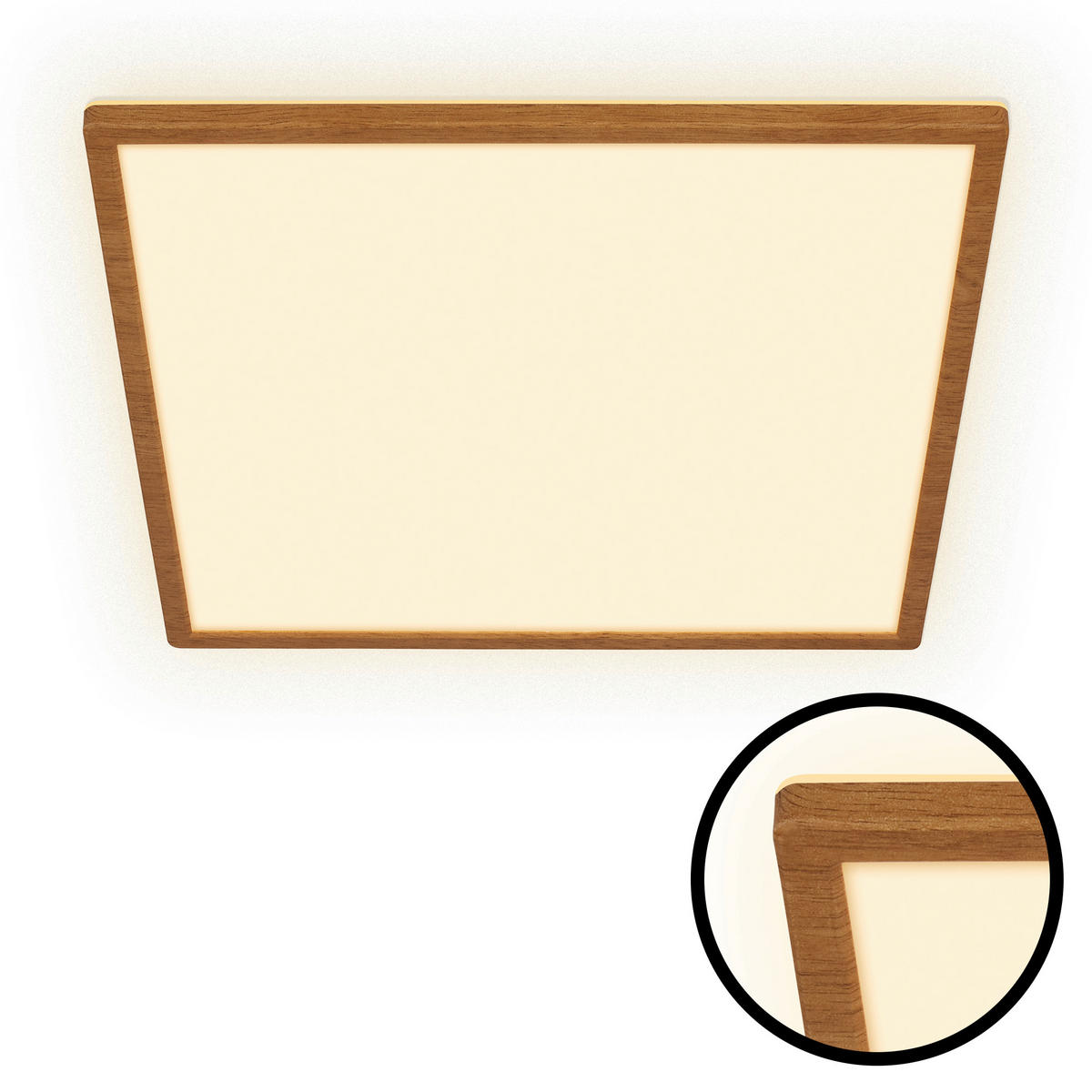 LED-PANEEL 42/42/3 cm  - Eichefarben, Basics, Kunststoff (42/42/3cm)