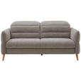 2-SITZER-SOFA Webstoff Greige  - Eiche Bianco/Greige, Design, Holz/Textil (192-220/85-106/98-112cm) - Dieter Knoll