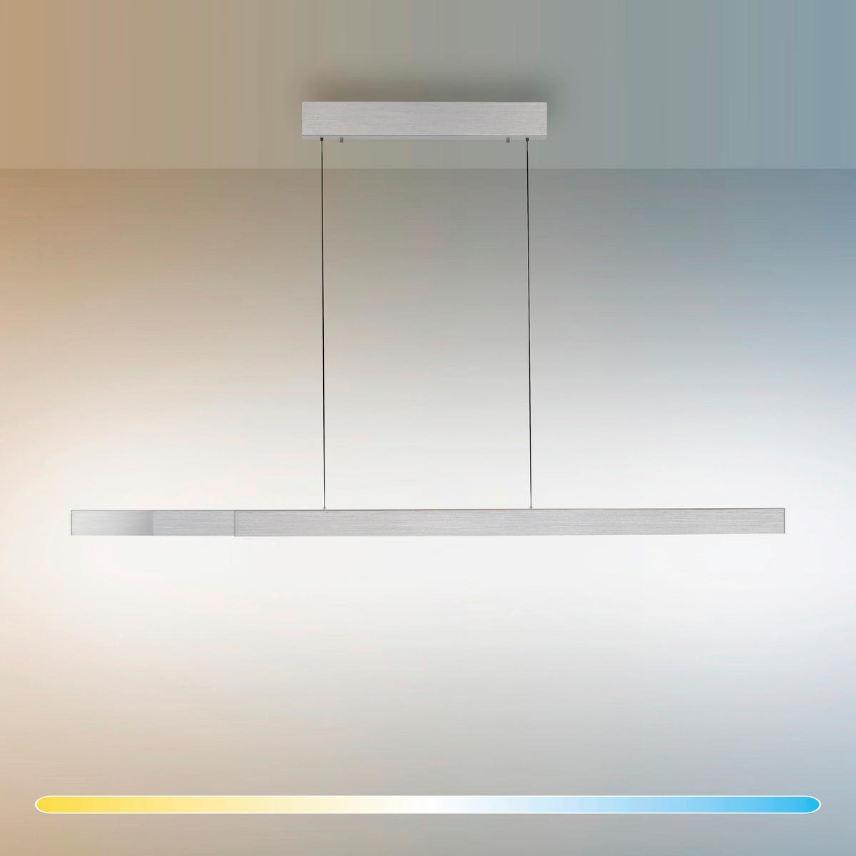 LED-HÄNGELEUCHTE 179/5,8/180 cm    - Alufarben, Design, Metall (179/5,8/180cm) - Paul Neuhaus