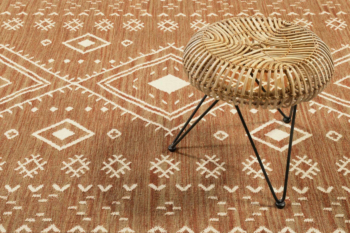 HANDWEBTEPPICH 130/190 cm Monaco Creme, Sahara rechteckig  - Creme/Sahara, Basics, Textil (130/190cm) - WECON HOME