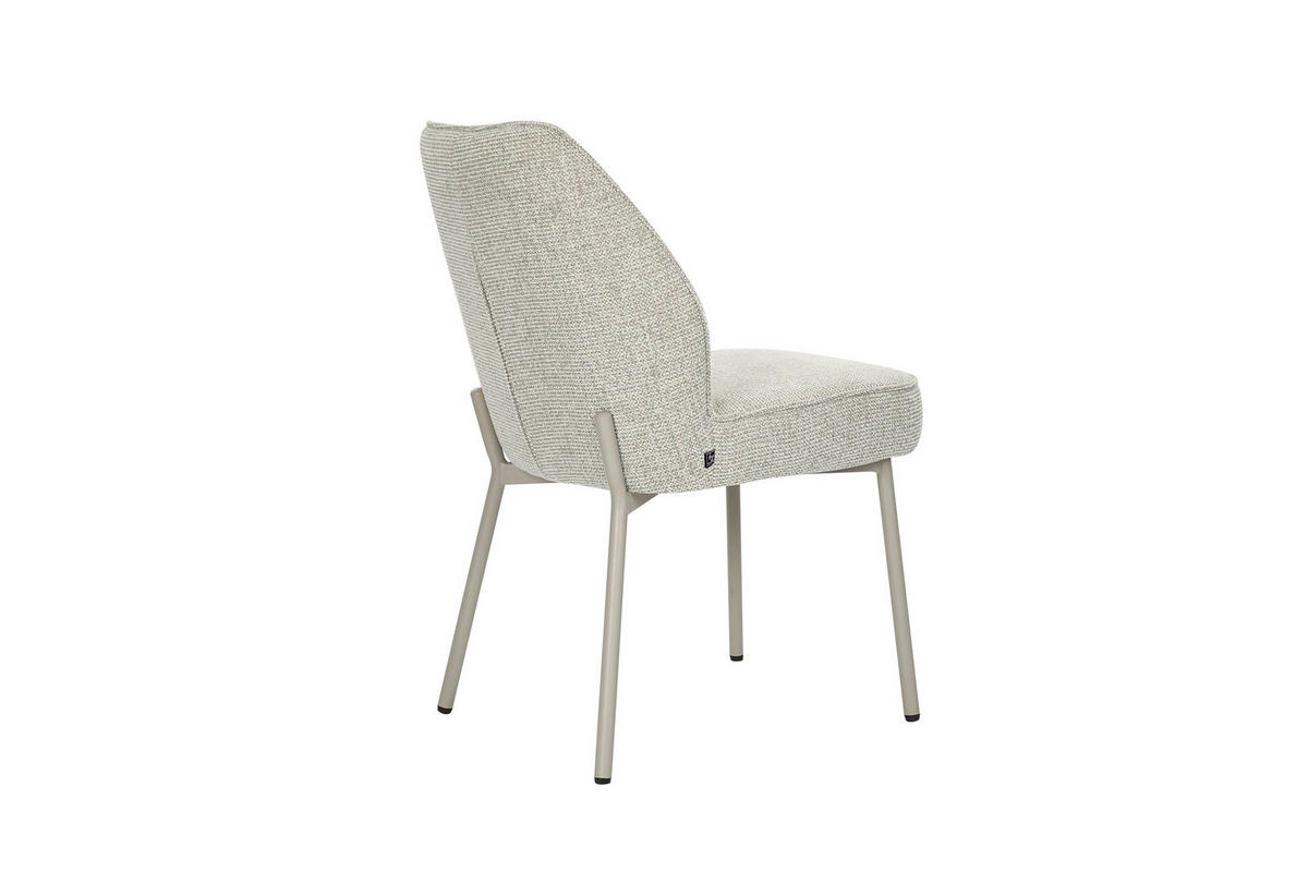 STUHL-SET 2 Stück  Chenille  Beige  - Beige, MODERN, Textil/Metall (48/84/62cm) - MID.YOU