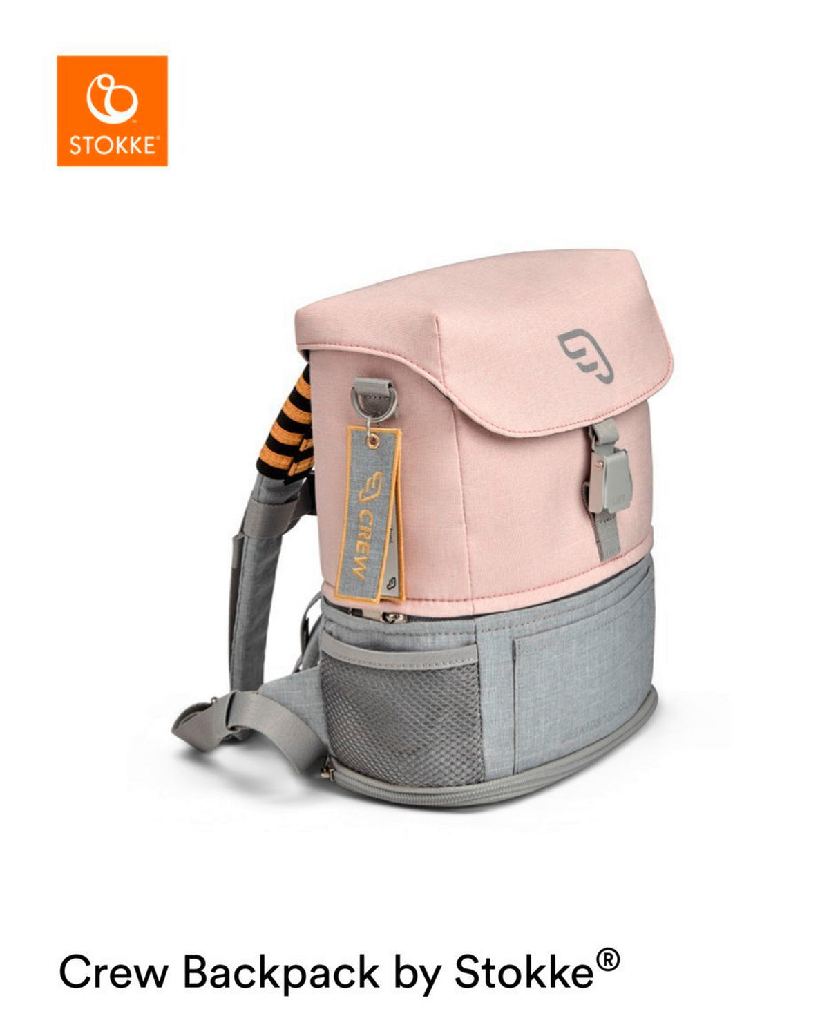 KINDERRUCKSACK - Pink, Basics, Textil (22/12/28cm) - Stokke