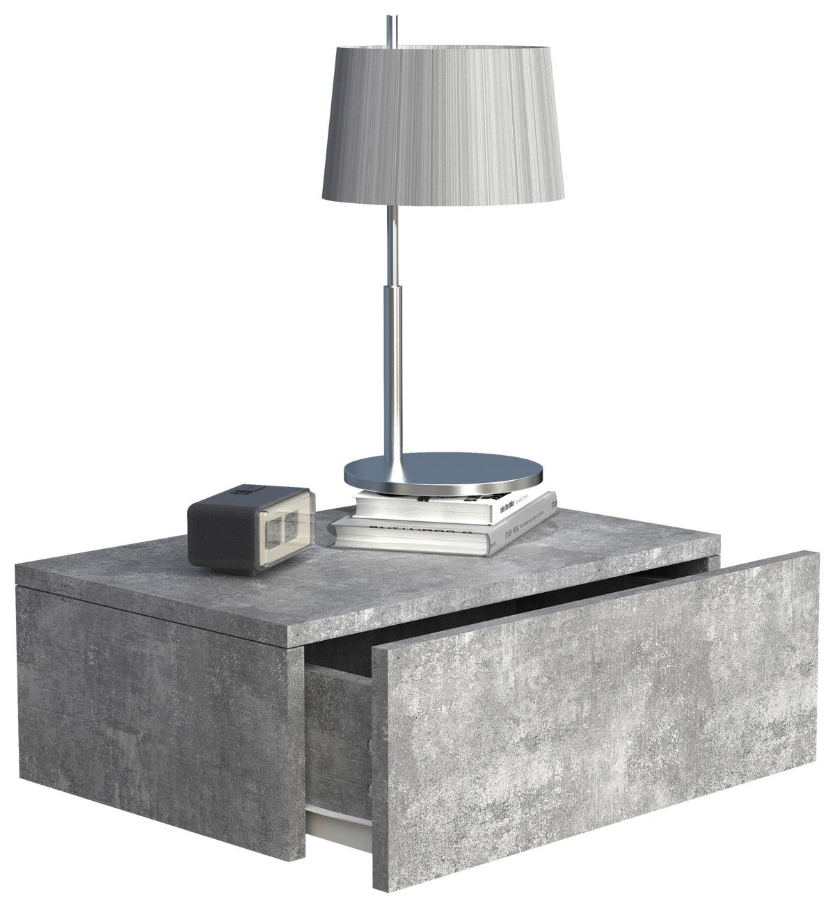 NACHTSCHRANK 45/15/30 cm  - Grau, MODERN, Holzwerkstoff (45/15/30cm) - MID.YOU