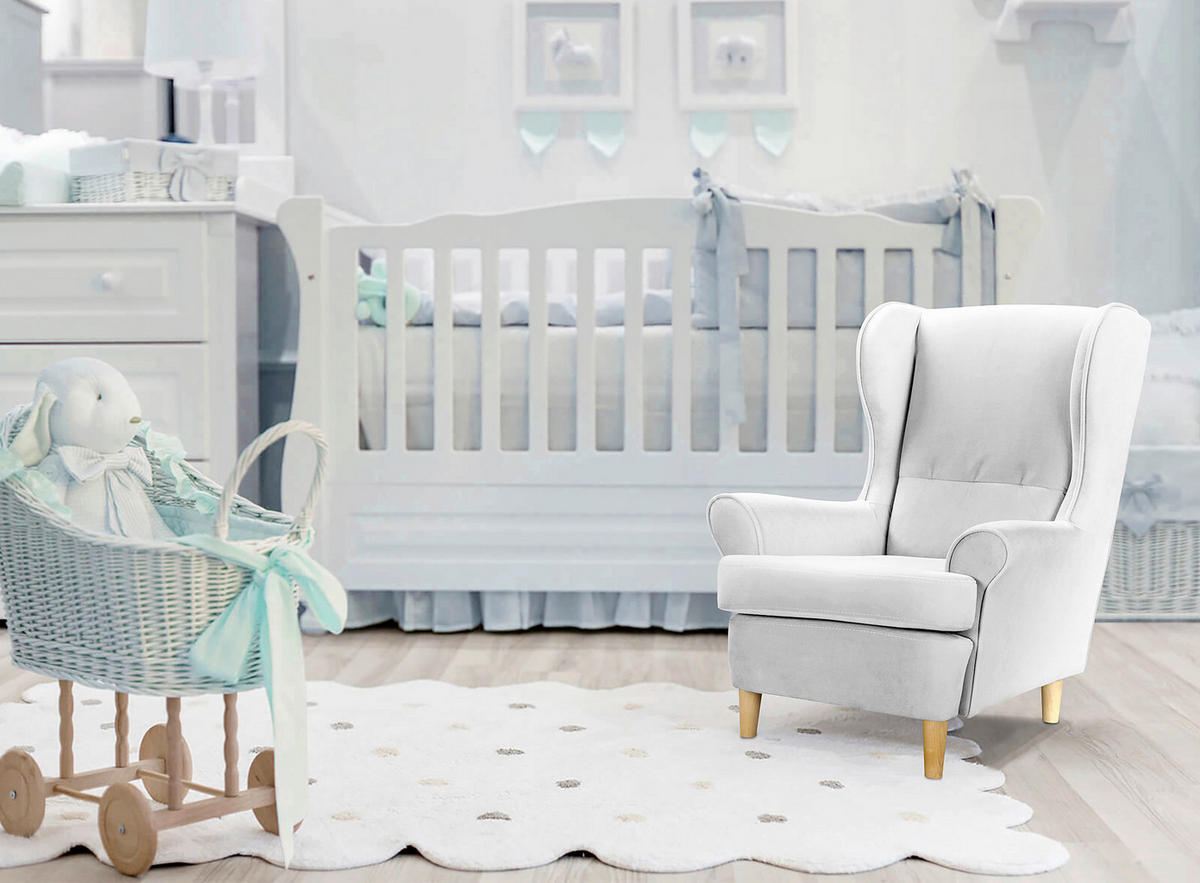 KINDERSESSEL Scandi Mini  - Weiss, Design, Textil (60/74/69cm) - Livetastic