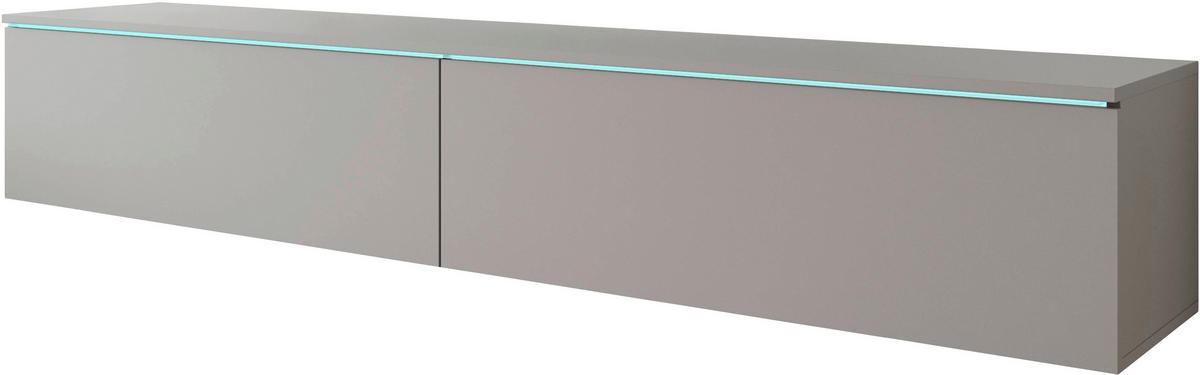 NÍZKÁ KOMODA, šedá,  - šedá, Trend, kompozitní dřevo/plast (180/30/33cm) - MID.YOU