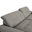 ECKSOFA in Webstoff Grau  - Schwarz/Grau, Design, Textil/Metall (265/180cm) - Carryhome