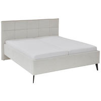 POLSTERBETT 180/200 cm,  in Beige, Lattenrost, Bettkasten,  - Birkefarben/Beige, Design, Holz/Textil (180/200cm) - Xora