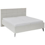 POLSTERBETT Beige 160/200 cm  - Beige/Schwarz, Design, Textil/Metall (160/200cm) - Xora