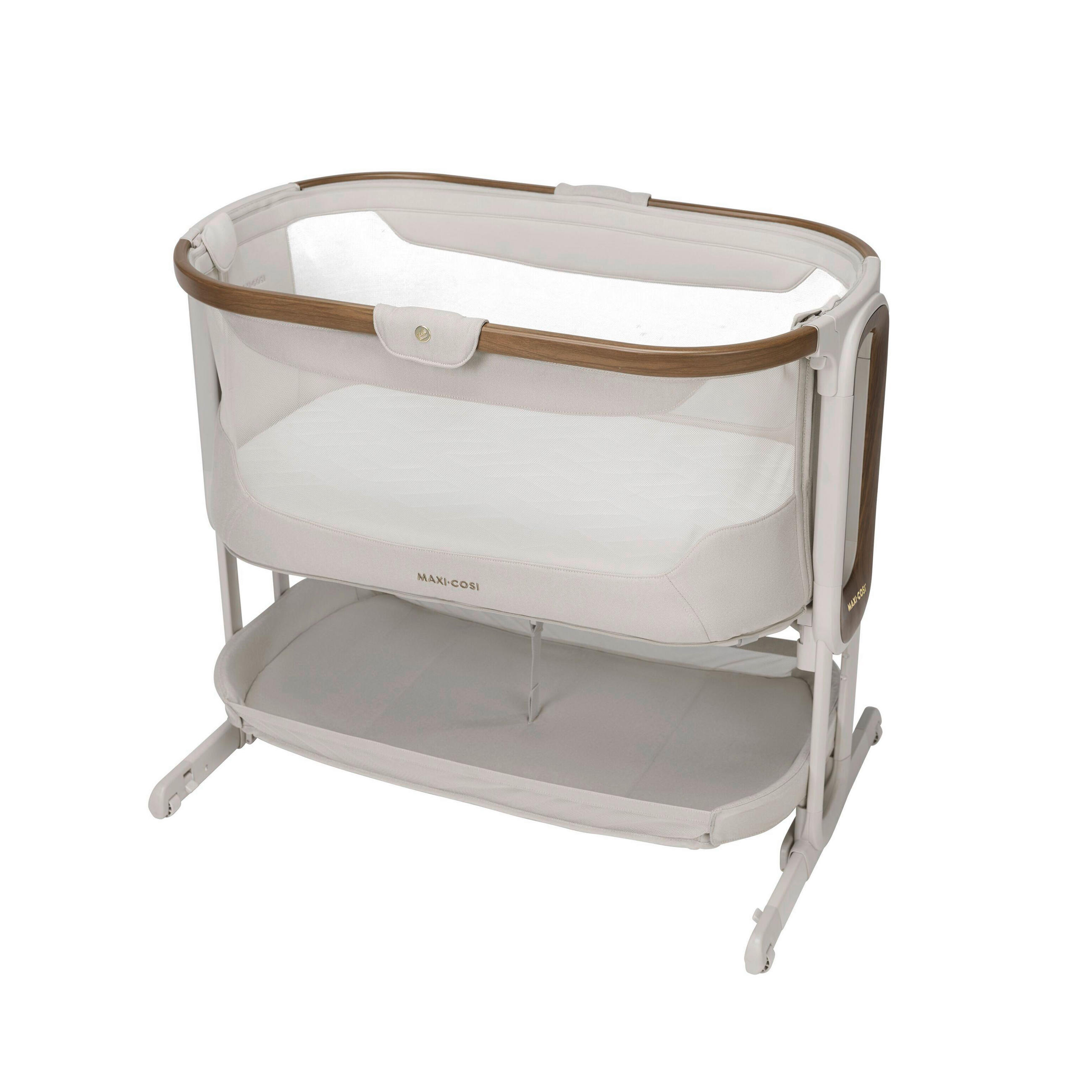 BEISTELLBETT Iora Pro  - Creme, Basics, Naturmaterialien/Kunststoff (57/68,8 - 82/94cm) - Maxi-Cosi