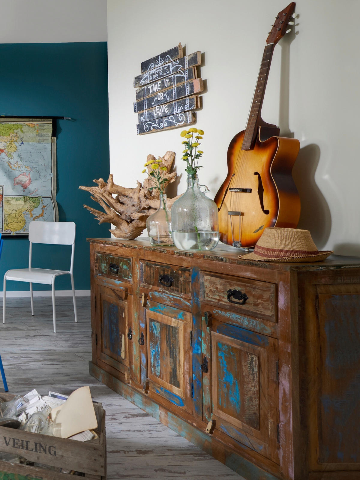 SIDEBOARD 140/80/40 cm  - Multicolor/Schwarz, Design, Holz/Metall (140/80/40cm) - MID.YOU