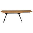 AUSZIEHTISCH Schwarz, Eichefarben rechteckig  ausziehbar, in verschiedenen Größen erhältlich  - Eichefarben/Schwarz, Design, Holz/Holzwerkstoff (160(210)/90/76cm) - Moderano