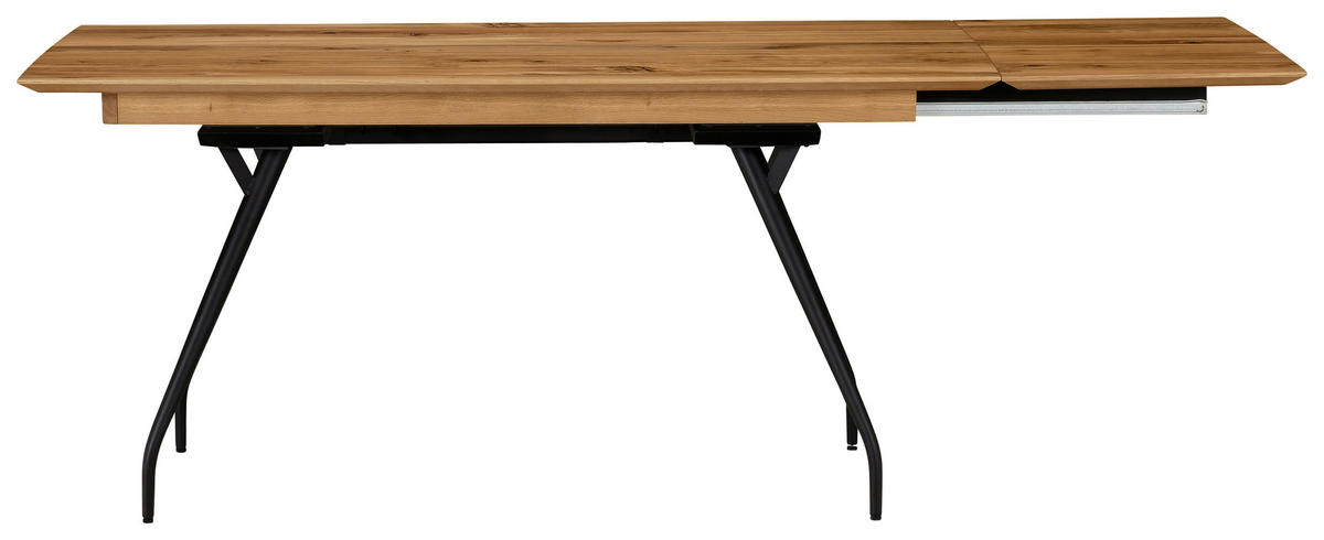 AUSZIEHTISCH Eichefarben, Bronzefarben rechteckig  ausziehbar, in verschiedenen Größen erhältlich  - Eichefarben/Schwarz, Design, Holz/Holzwerkstoff (160(210)/90/76cm) - Moderano