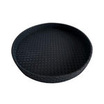 DEKOTABLETT 36,5/3,5 cm    - Schwarz, Design, Leder/Holzwerkstoff (36,5/3,5cm) - Ambia Home