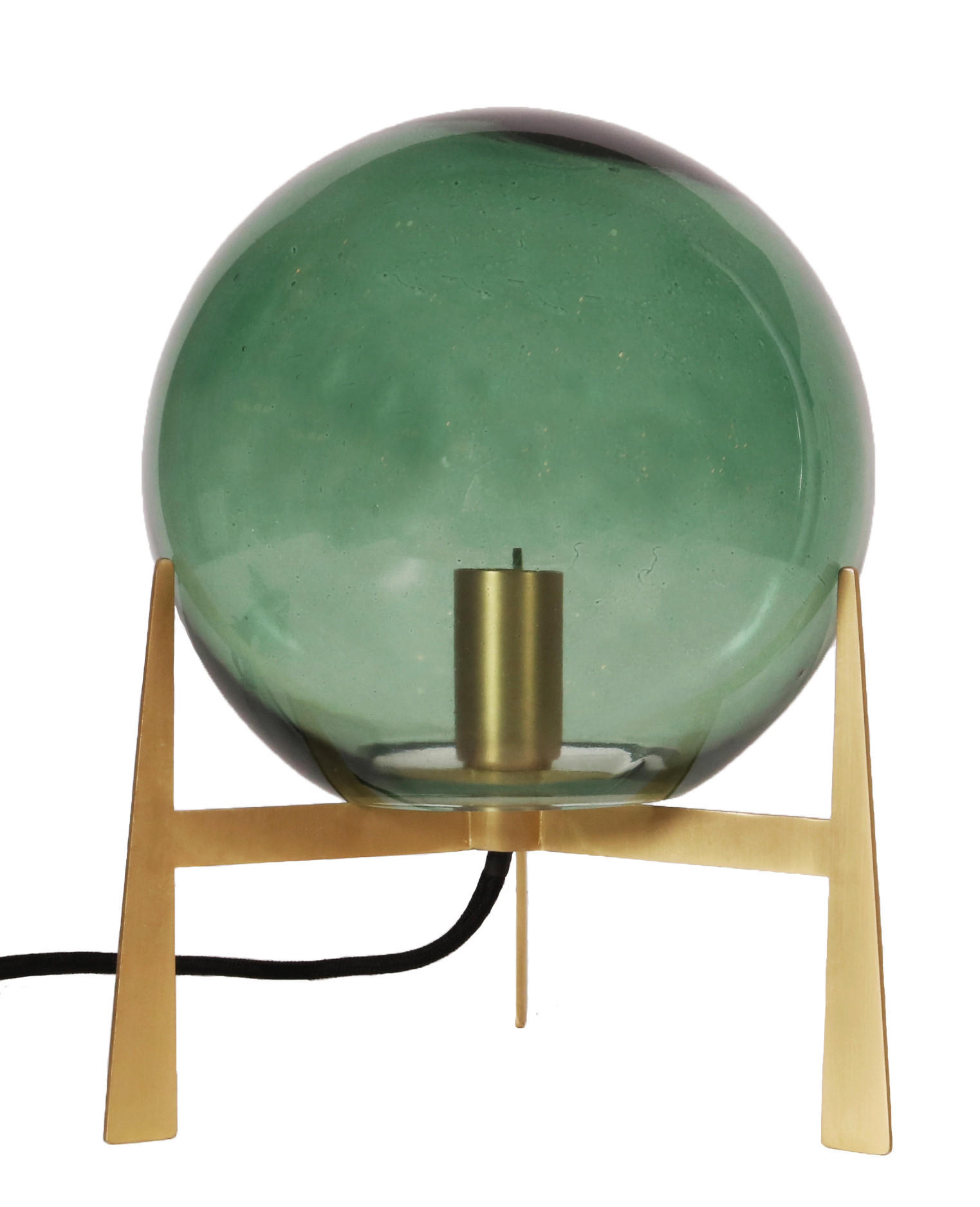 TISCHLEUCHTE PR Home Milla 22/28/22 cm - Grün, Basics, Glas (22/28/22cm)