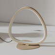 LED-TISCHLEUCHTE Acrux 22,6/14/23 cm  - Sandfarben, Design, Kunststoff/Metall (22,6/14/23cm) - Novel